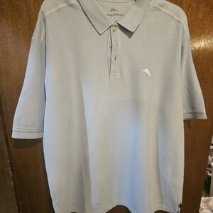 Tommy Bahama Light Blue Men's Polo Shirt